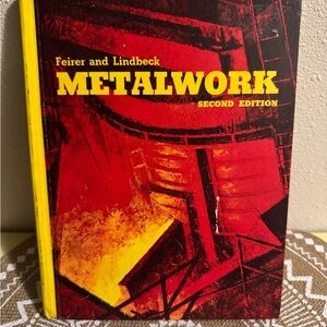 1970 Metalwork Second Edition Book hardcover